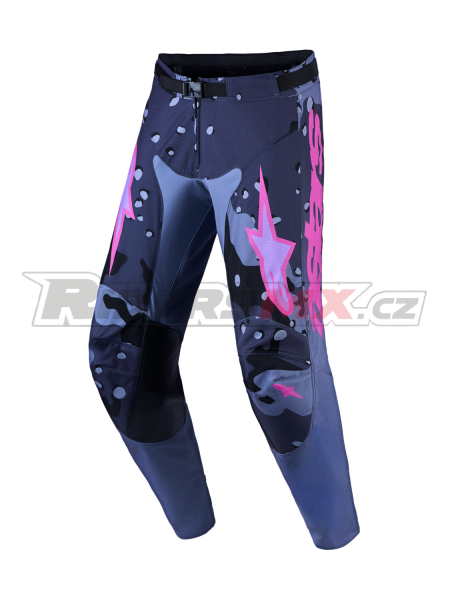kalhoty RACER LONE, ALPINESTARS (šedá camo/fialová) 2027