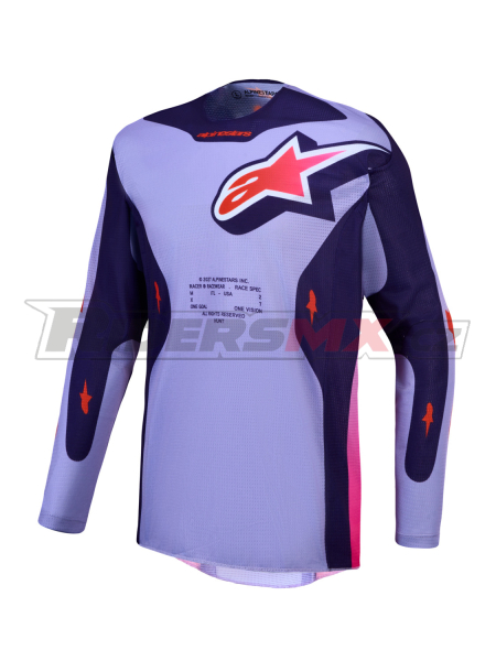 dres RACER AIR HUNT, ALPINESTARS (světle růžová/fialová) 2027