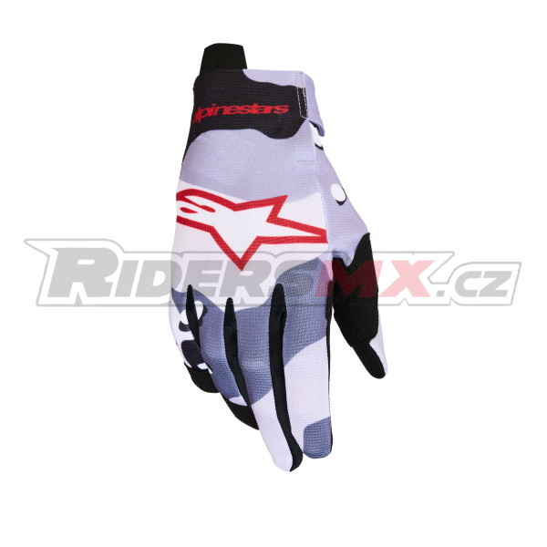 rukavice RADAR YOUTH, ALPINESTARS, dětské (šedá/světle šeříková/červená/černá) 2027