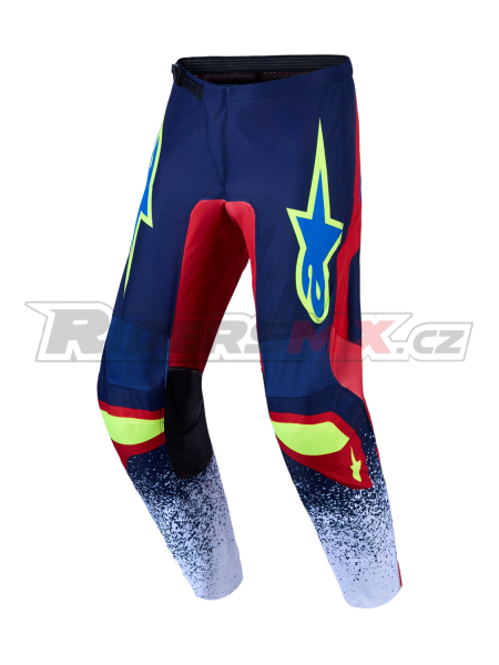 kalhoty FLUID DRAG, ALPINESTARS (tmavě modrá/červená/zelená/bílá) 2027