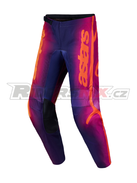 kalhoty FLUID, ALPINESTARS (tmavě fialová/oranžová) 2027