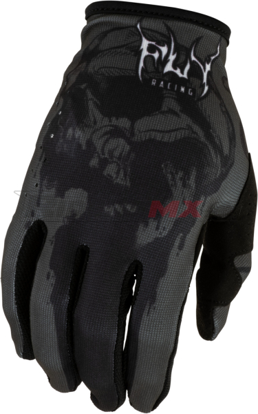rukavice DARK SERIES, FLY RACING - USA (šedá/černá)