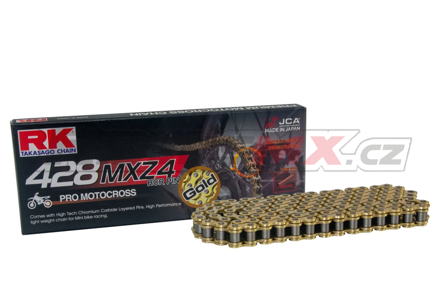 Mx Řetěz RK Chain 428 MXZ4 Gold