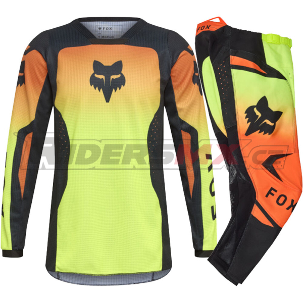 Dětský Mx Komplet FOX 180 Shield Flo Yellow Kids Gear Set 2026