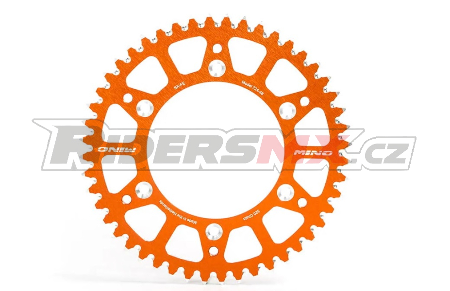 Rozeta MINO ALU Chainwheels Orange pro KTM SX85 2003–2026 / Husqvarna TC85 2014–2026 / GasGas MC85 2021–2026