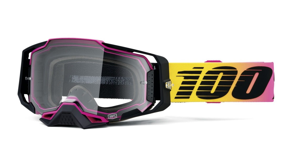 Mx Brýle 100% ARMEGA Yellow / Pink / Black Clear