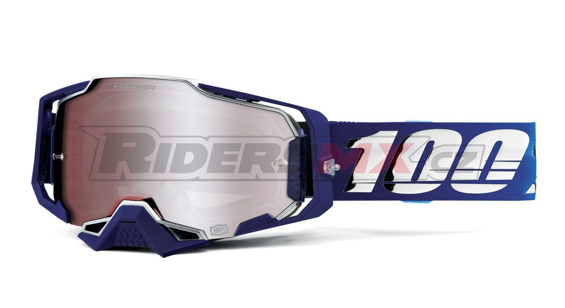 Mx Brýle 100% Armega Novel Hiper Silver Flash Mirror Anti Fog