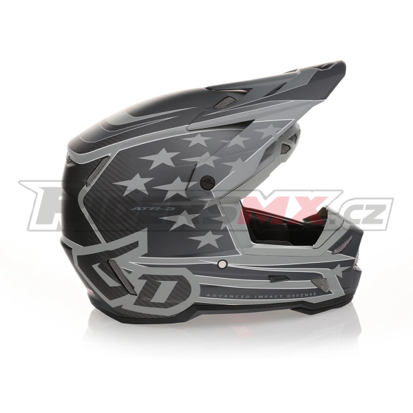 Mx Helma 6D Helmets ATR-3 Patriot FIM 02 Matte Black