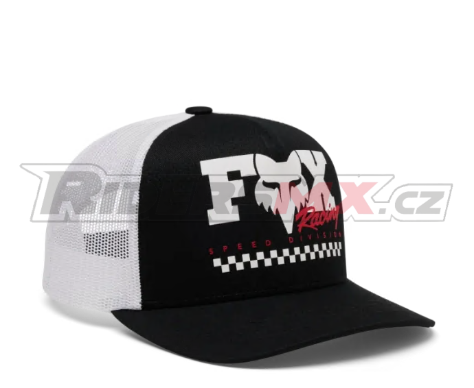 Dětská čepice FOX Youth Snapback Cap Chcker Mesh Trucker, Black