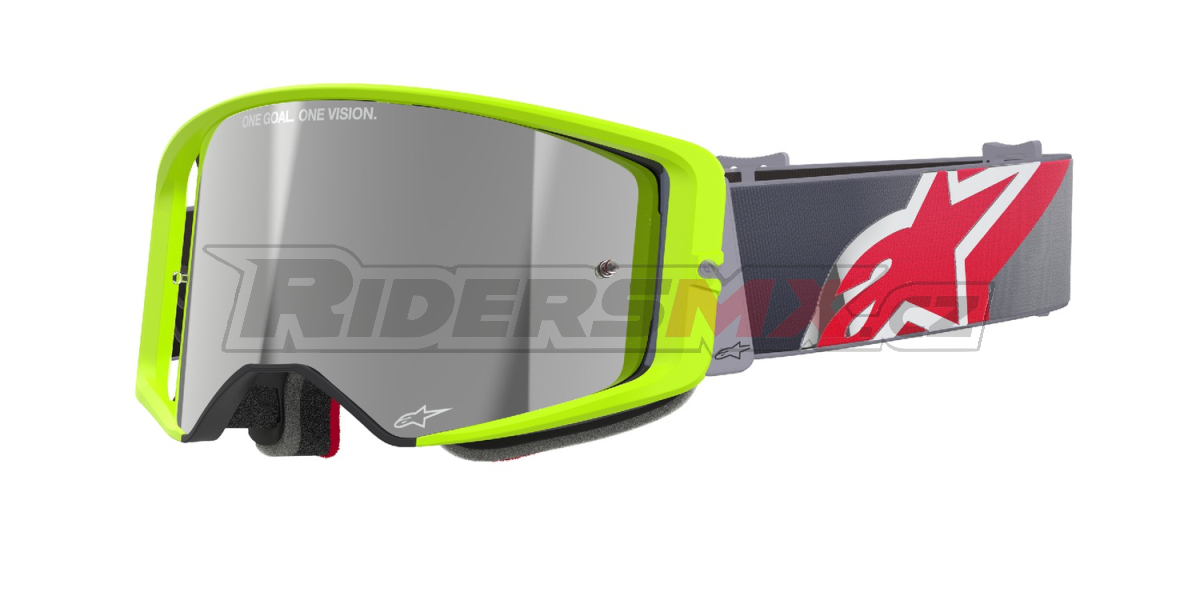MX brýle Alpinestars Supertech Corp Yellow / Fluro Red Silver Mirror