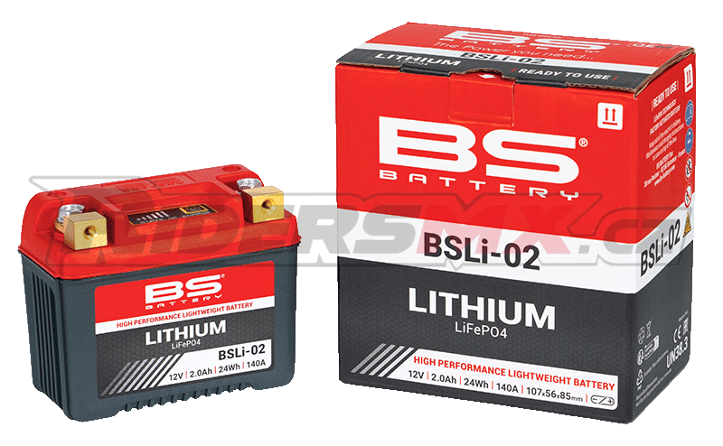 Motocyklová baterie BS-BATTERY BSLi-02 Lithium LiFePO4 12,8V 2Ah (24Wh)