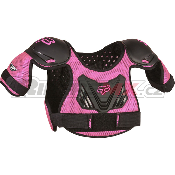 Dětský chrániče hrudi FOX PeeWee Roost Black Pink