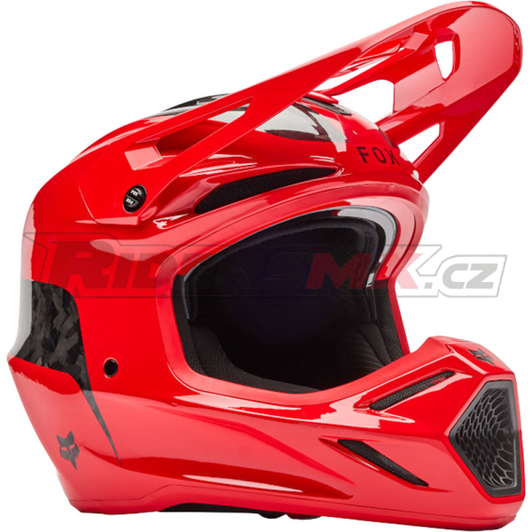 Mx Helma FOX V3 RS Fracture Helmet Fluorescent Red 2026