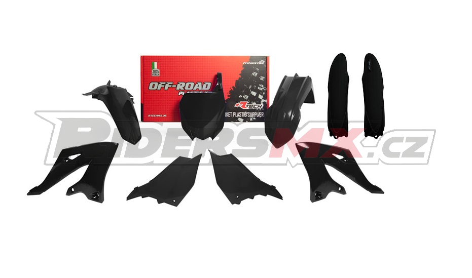 Sada plastů RTECH Full Plastic Kit Yamaha YZ125 22-25 YZ250 22-25 Black