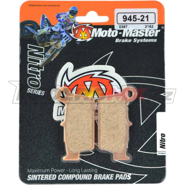 Zadní brzdové destičky MotoMaster Brake Pads Rear Nitro Kawasaki / Suzuki / Yamaha / GasGas / Beta