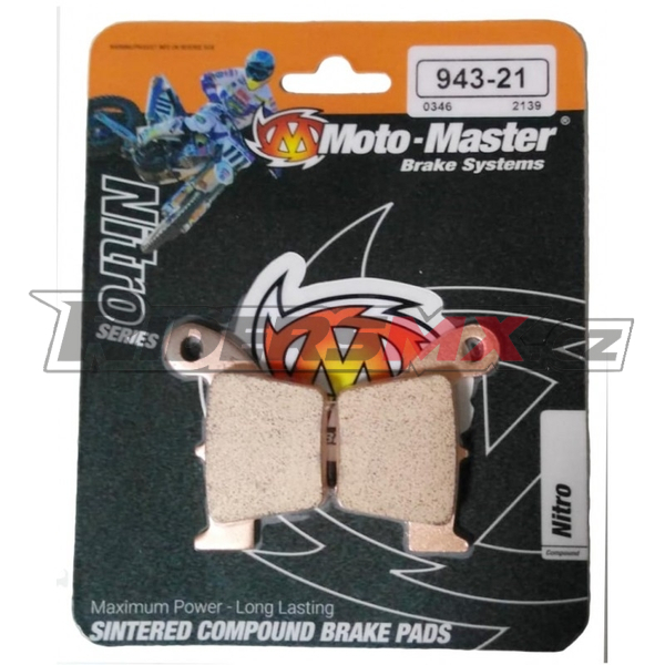 Zadní brzdové destičky MotoMaster Brake Pads Rear Nitro Honda CR / CRF