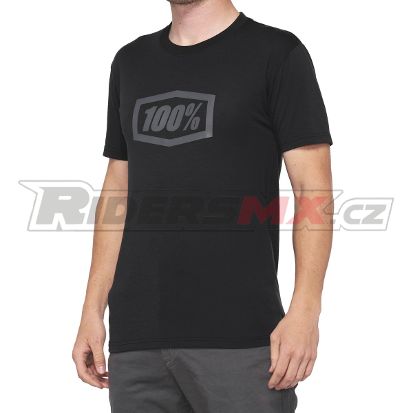Pánské tričko 100% ICON TECH - black